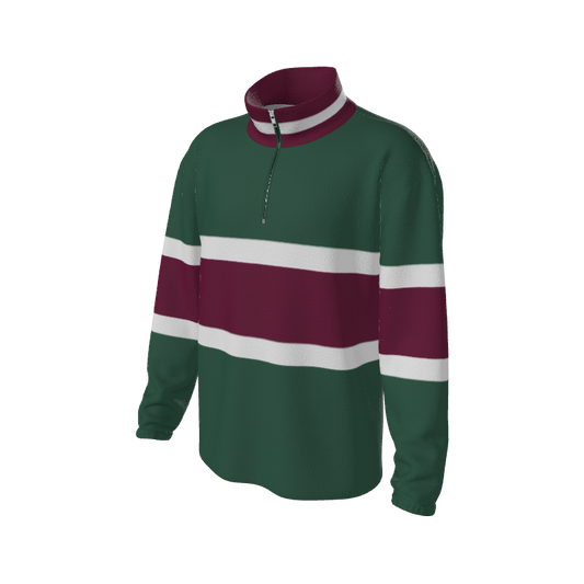 Retro Quarter Zip Fleece 5 Y1 Custom Retro Quarter Zip Fleece. (x 18)