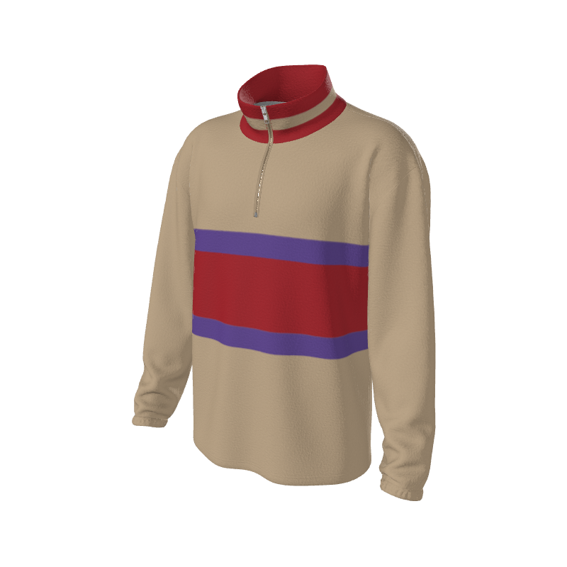 Retro Quarter Zip Fleece 2 Y1 Custom Retro Quarter Zip Fleece. (x 21)