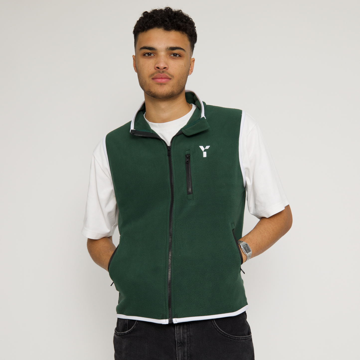 Core Fleece Gilet (Forest Green)