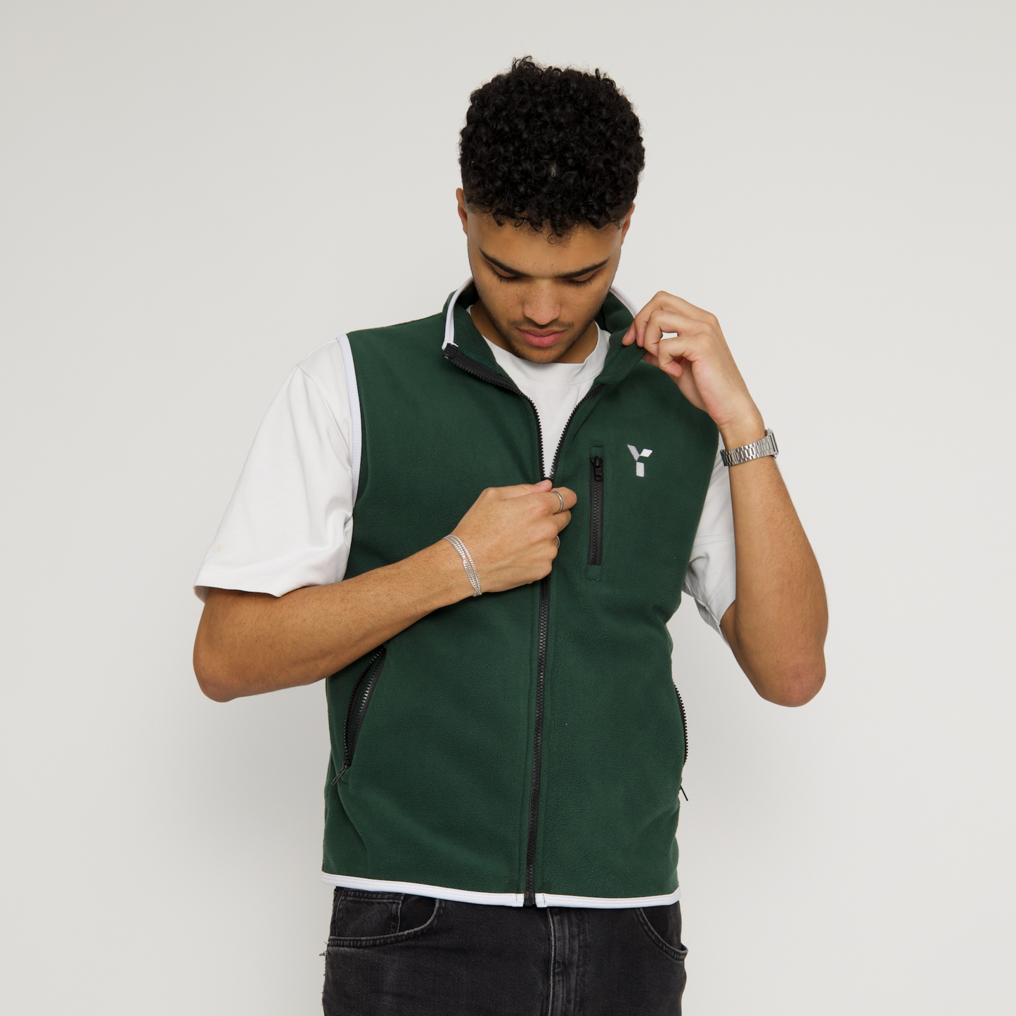 Core Fleece Gilet (Forest Green)