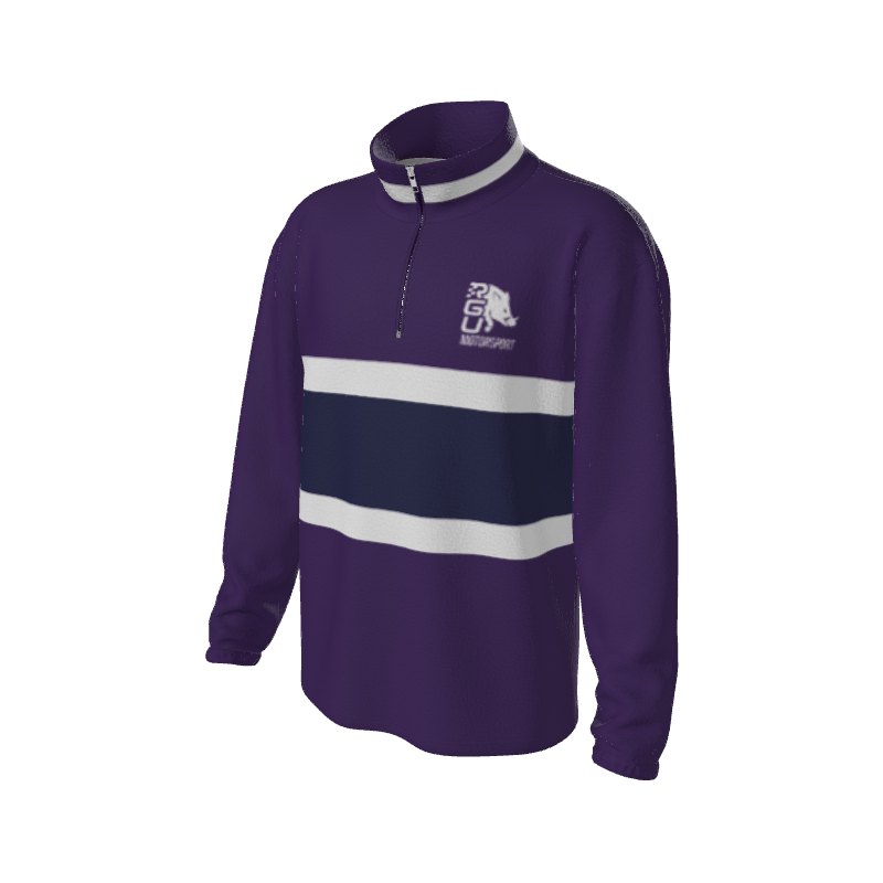 Retro Quarter Zip Fleece 2 Y1 Custom Retro Quarter Zip Fleece. (x 16) by Y1