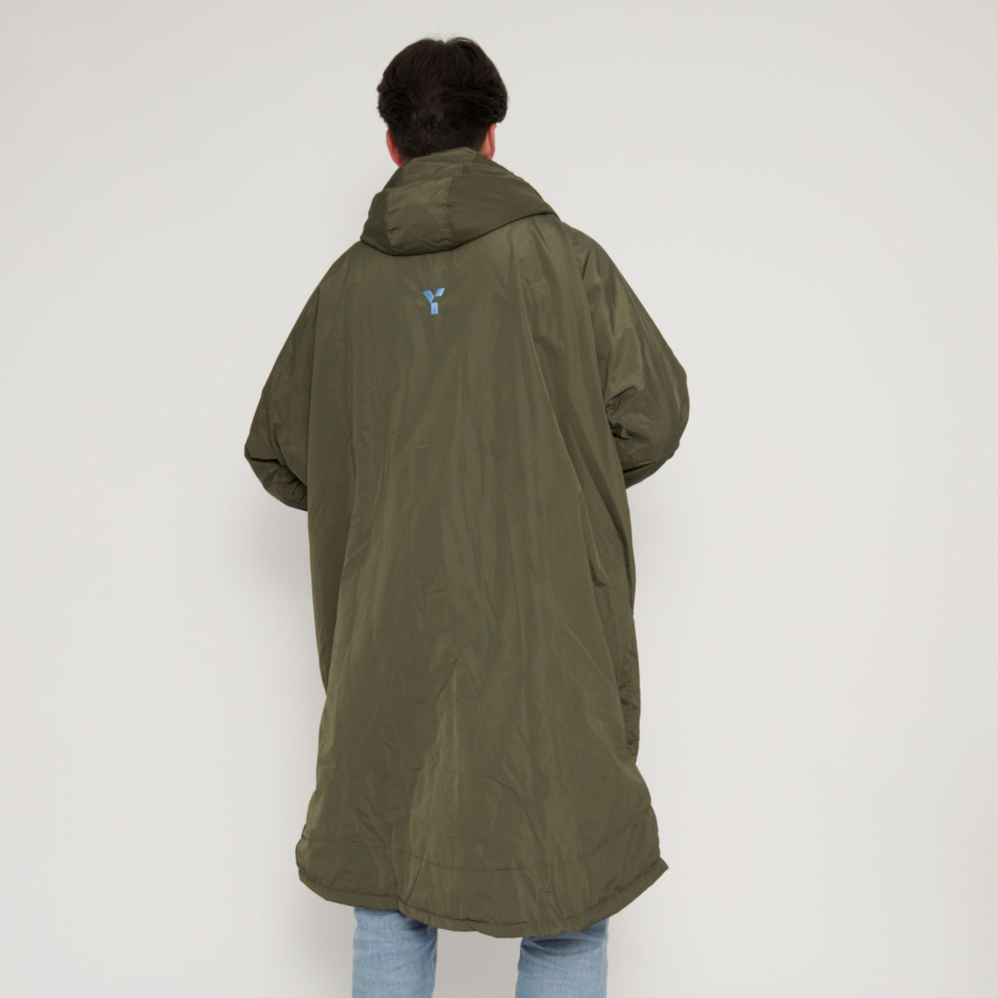 Fleece Lined Changing Robe (Army Green)