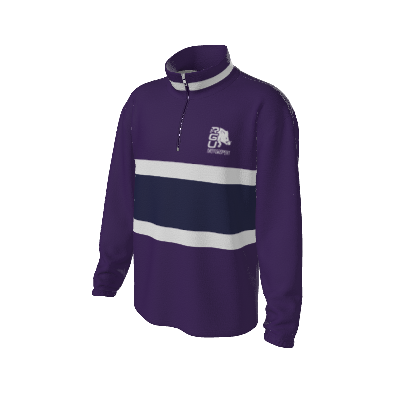 Retro Quarter Zip Fleece 2 Y1 Custom Retro Quarter Zip Fleece. (x 16) by Y1