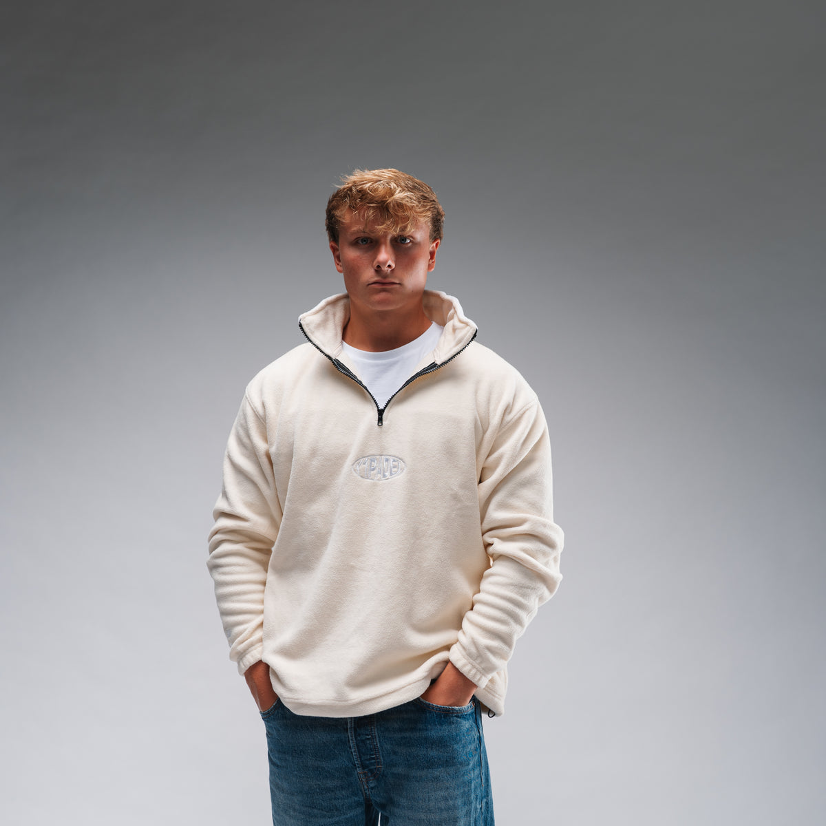 Y1 Padel Pill Retro Fleece Stonewash White by Y1 - view 4