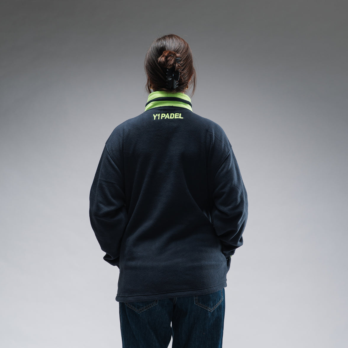 Courtside Co Fleece Stonewash Navy