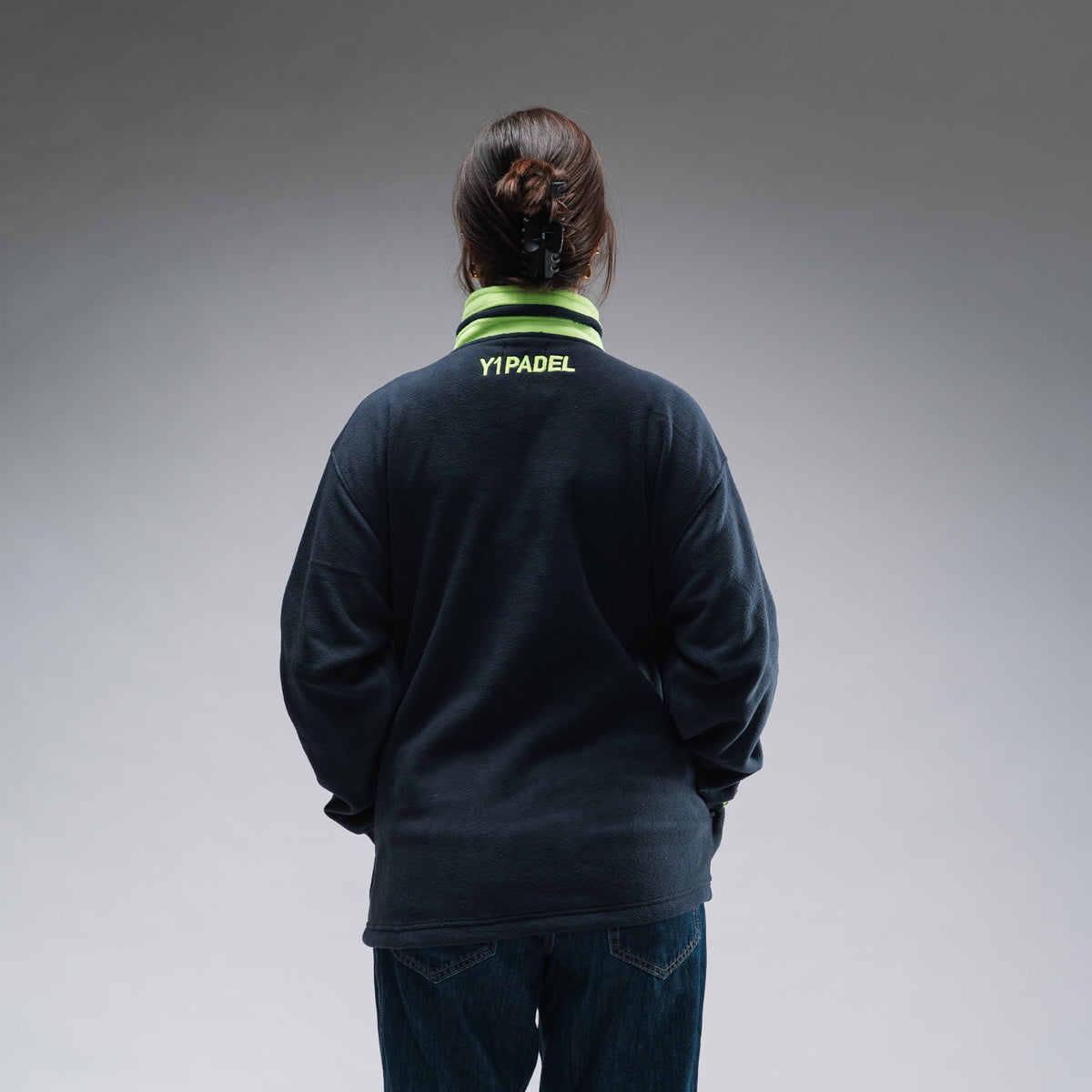 Courtside Co Fleece Stonewash Navy by Y1 - view 5