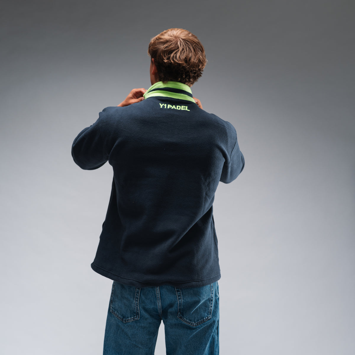 Courtside Co Fleece Stonewash Navy