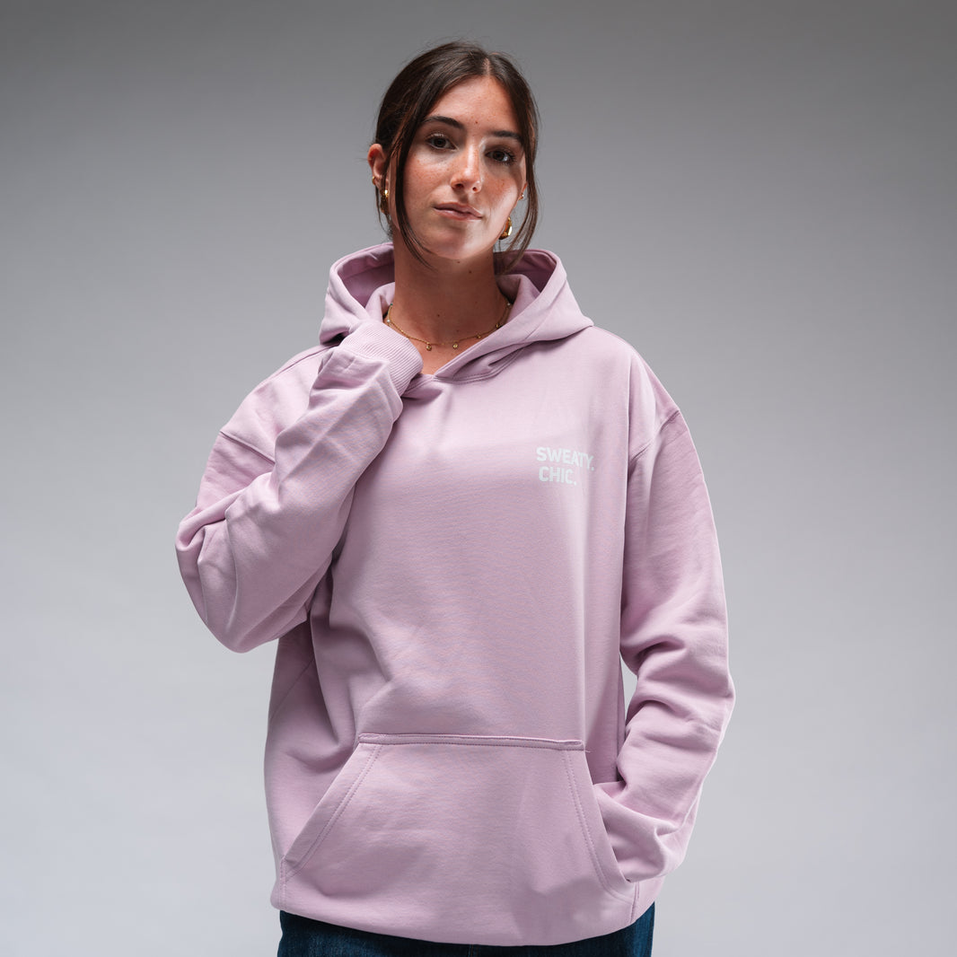Oversized Sweaty Chic Hood Pink