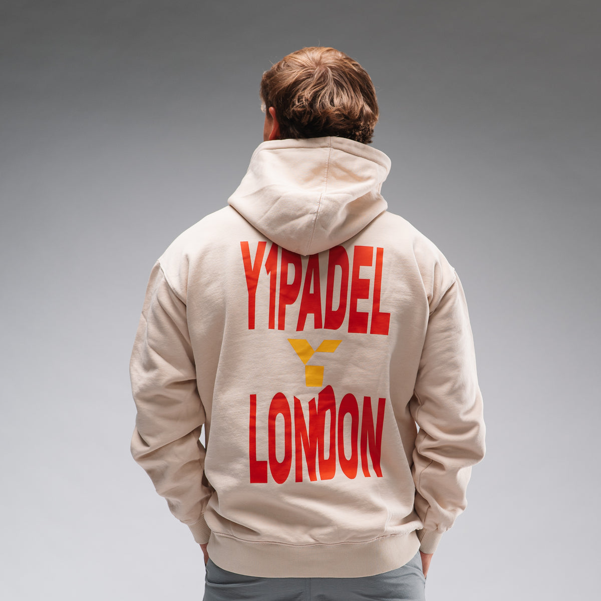 Oversized Padel London Hood Stonewash White