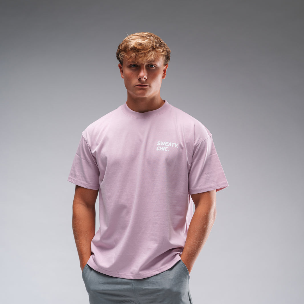 Men's Oversized Sweaty Chic Tee Pink