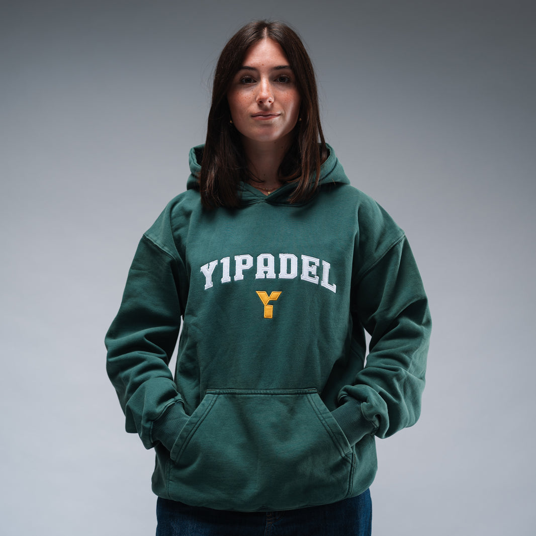 Oversized Y1 Padel College Hood Stonewash Green