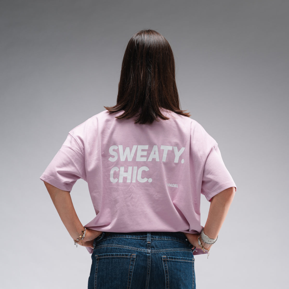 Women's Oversized Sweaty Chic Tee Pink