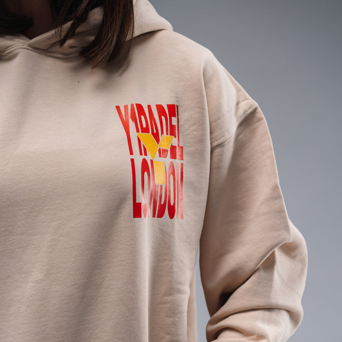 Oversized Padel London Hood Stonewash White