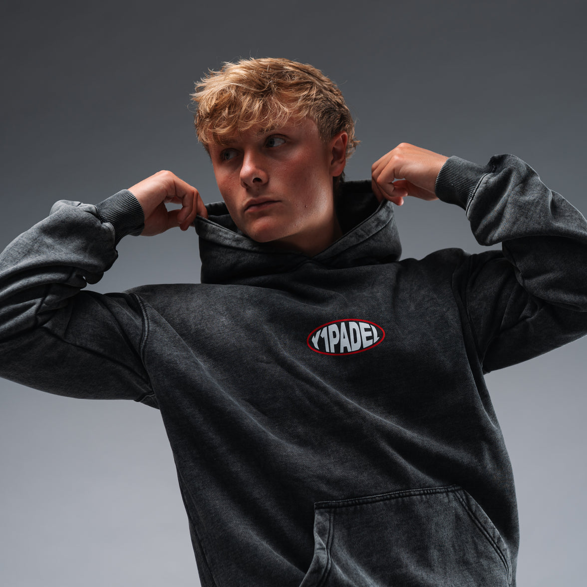 Oversized Y1 Padel Pill Hood Black