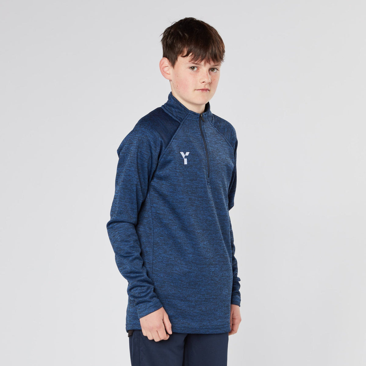 Cardiff & Met HC - Fugi Quarter Zip Unisex Black Melange