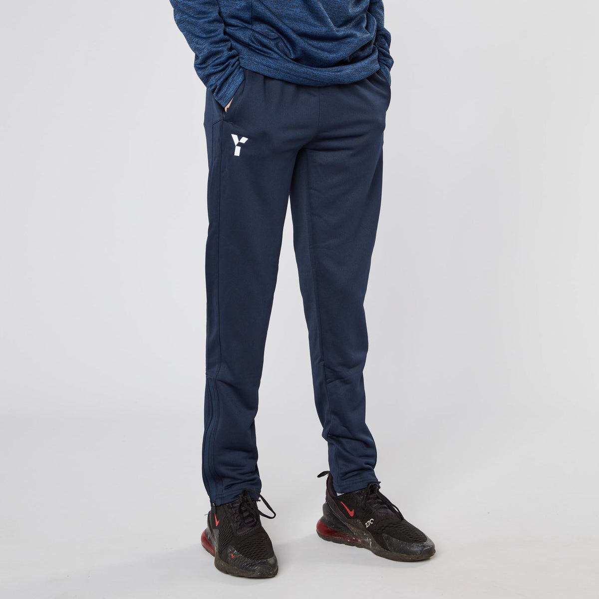Lancashire Juniors - Junior Tracksuit Bottoms Unisex Navy (SALE)