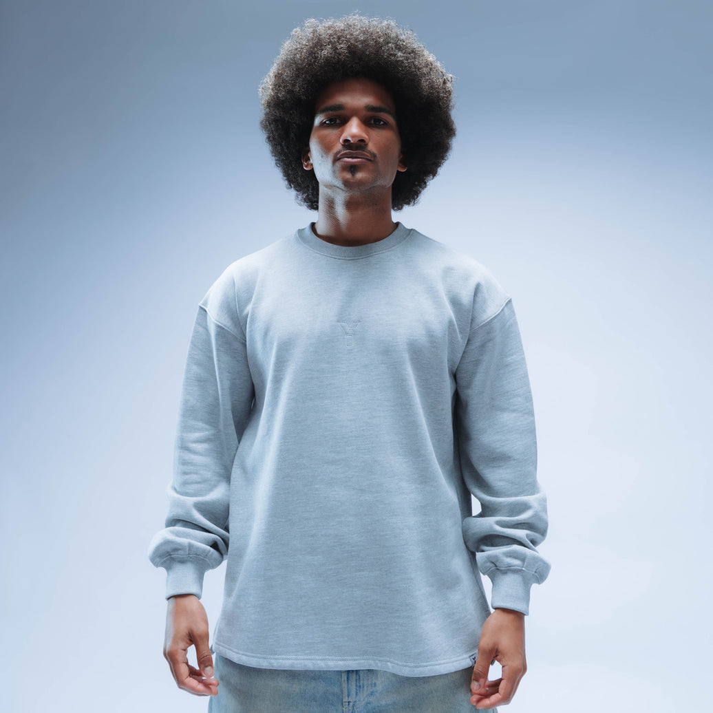 Invisible Y Boxy Sweater Unisex (Heather Grey)