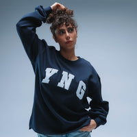 YNG Boxy Sweater Unisex (Navy)