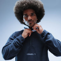 BF25 Y1 Padel Boxy Premium Retro Fleece Unisex (Navy/White)