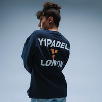 Y1 Padel London Boxy Sweater Unisex (Navy)