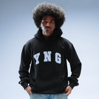 YNG Relaxed Fit Hoody Unisex (Black)