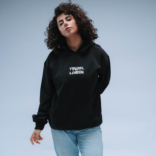 BF25 Y1 Padel London Relaxed Fit Hoody Unisex (Washed Black)