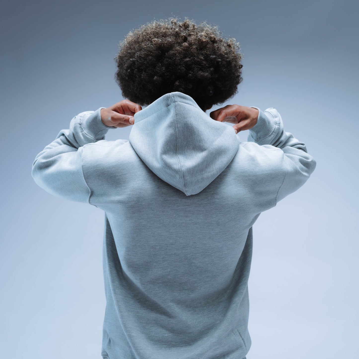 BF25 Invisible Y Relaxed Fit Hoody Unisex (Heather Grey)