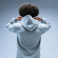 Invisible Y Relaxed Fit Hoody Unisex (Heather Grey)