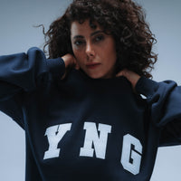 BF25 YNG Boxy Sweater Unisex (Navy)