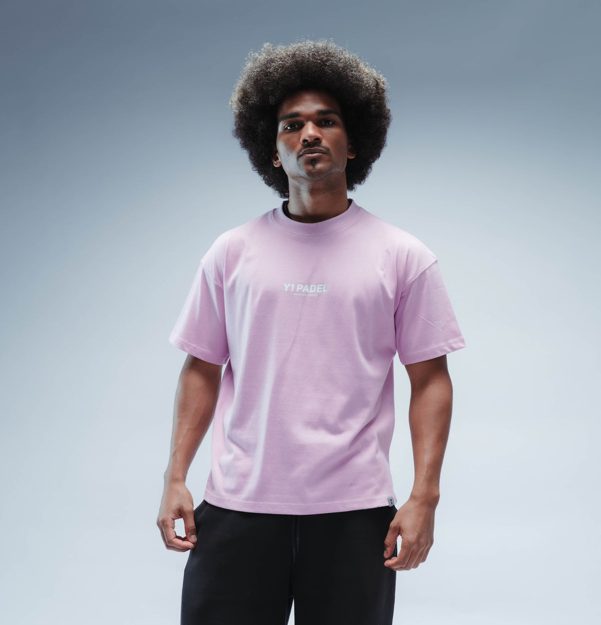 Y1 Padel Reinvent The Game Boxy Tee Short Sleeve Unisex (Pink)