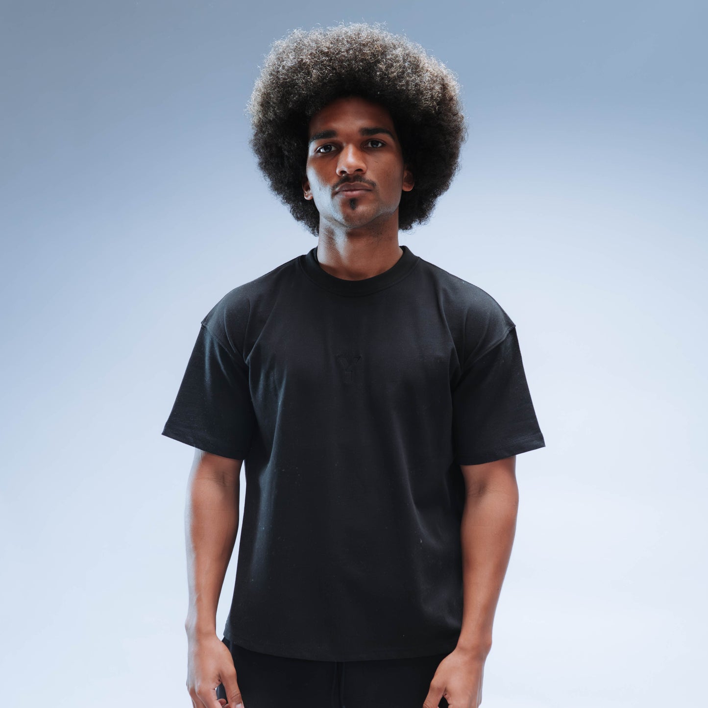 BF25 Invisible Y Boxy Tee Short Sleeve Unisex (Black)