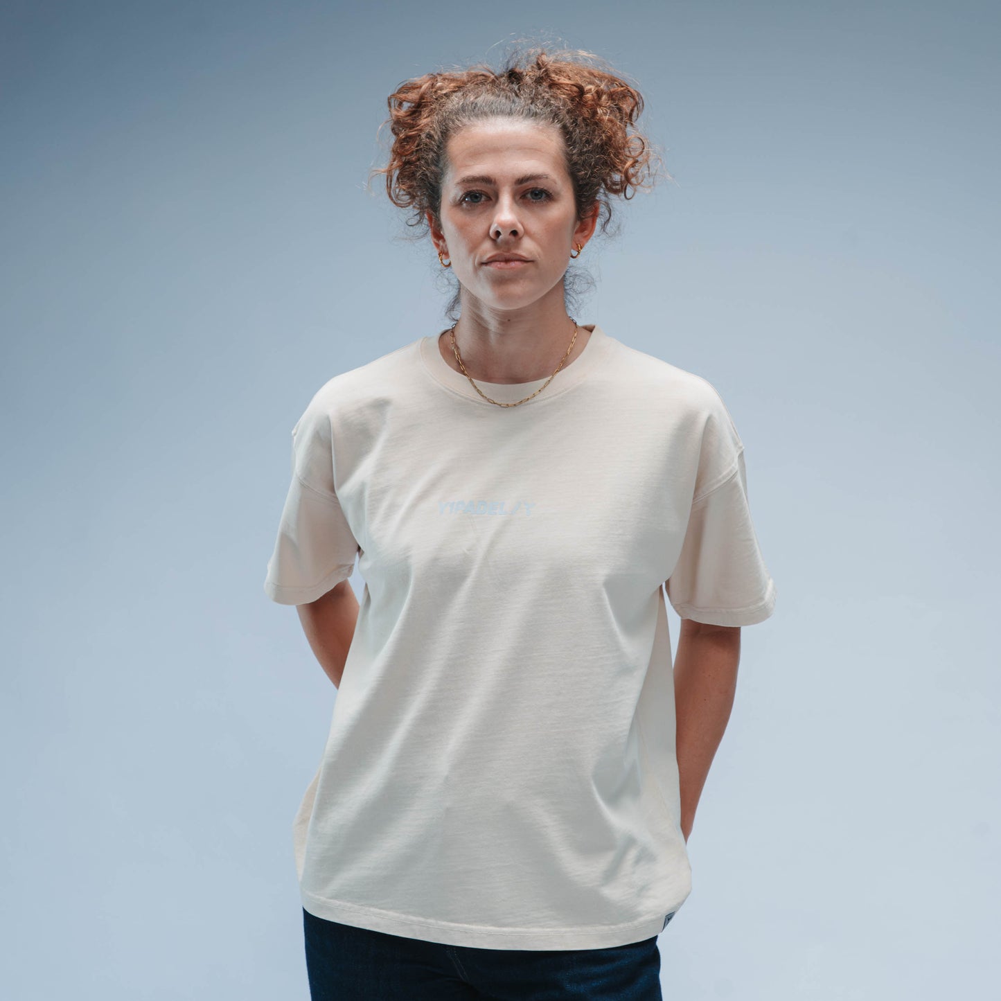 BF25 Y1 Padel Exclusively Boxy Tee Short Sleeve Unisex (Washed Cream)