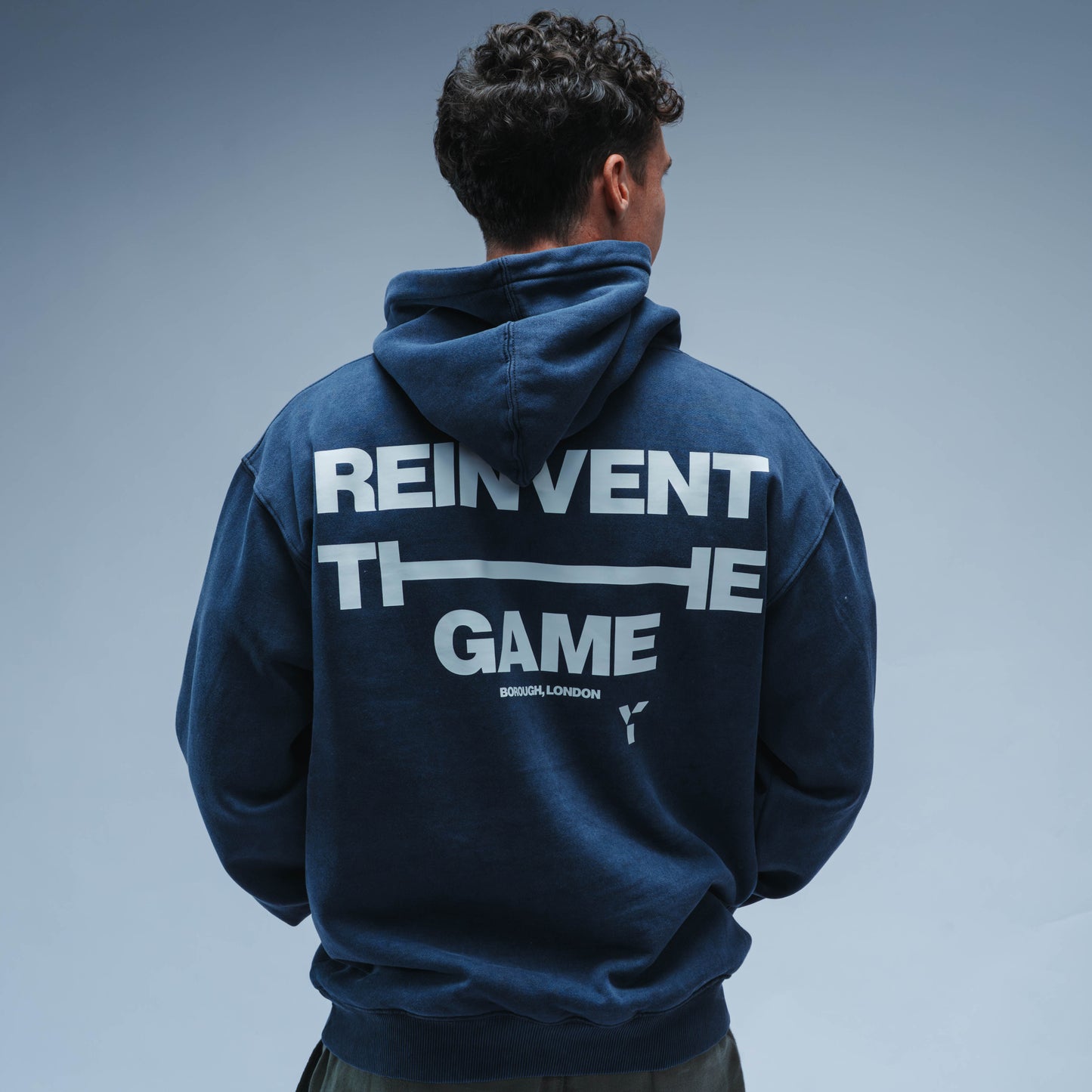 BF25 Y1 Padel Reinvent The Game Relaxed Fit Hoody Unisex (Washed Navy)