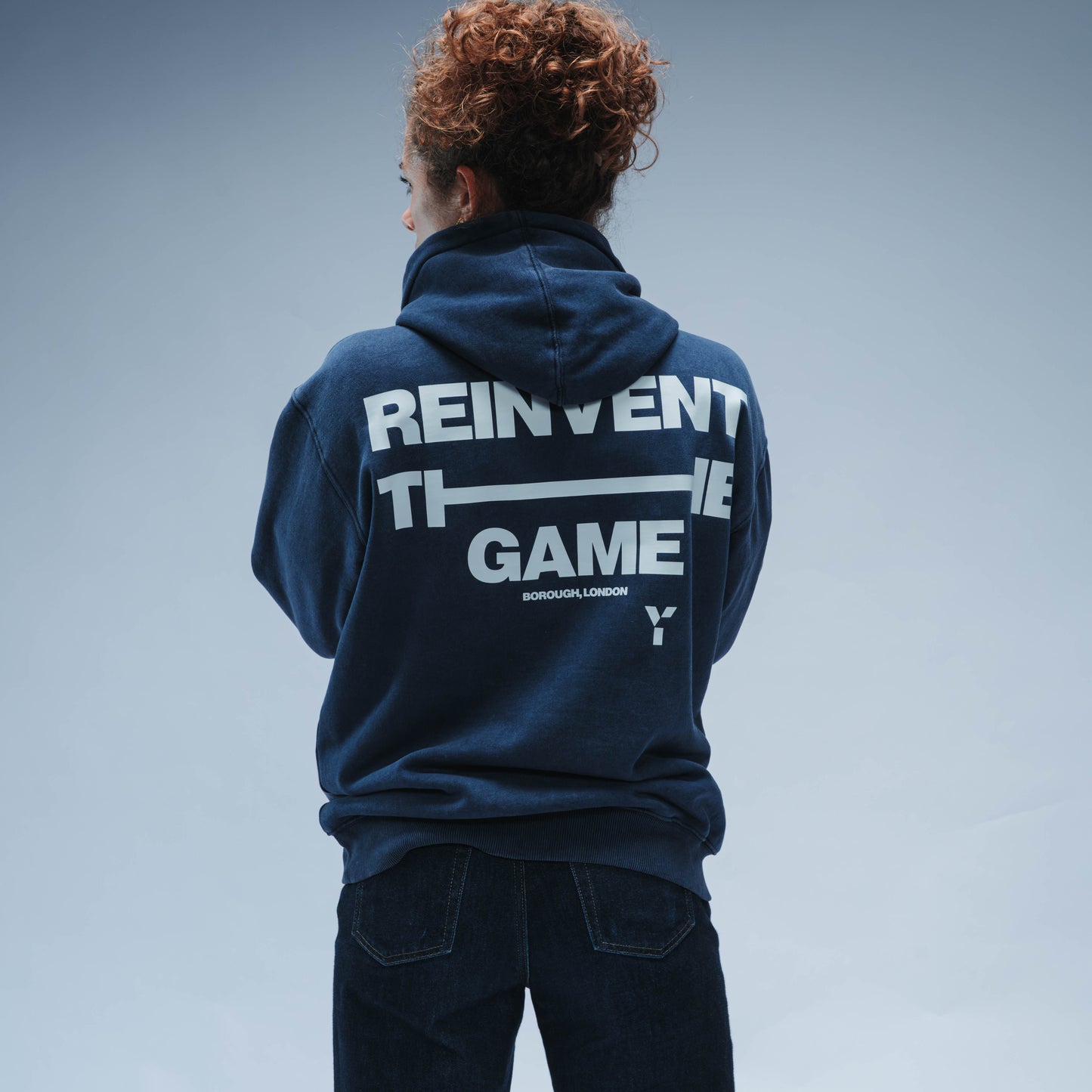 BF25 Y1 Padel Reinvent The Game Relaxed Fit Hoody Unisex (Washed Navy)