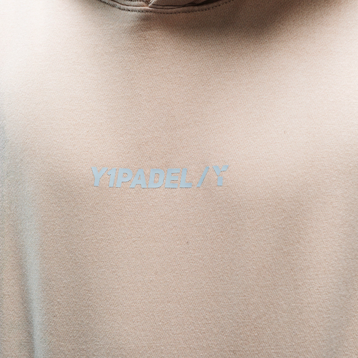Y1 Padel Exclusively Boxy Cotton Quarter Zip Unisex (Washed Cream)