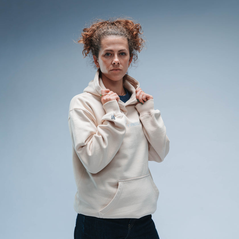 BF25 Y1 Padel Exclusively Relaxed Fit Hoody Unisex (Washed Cream)