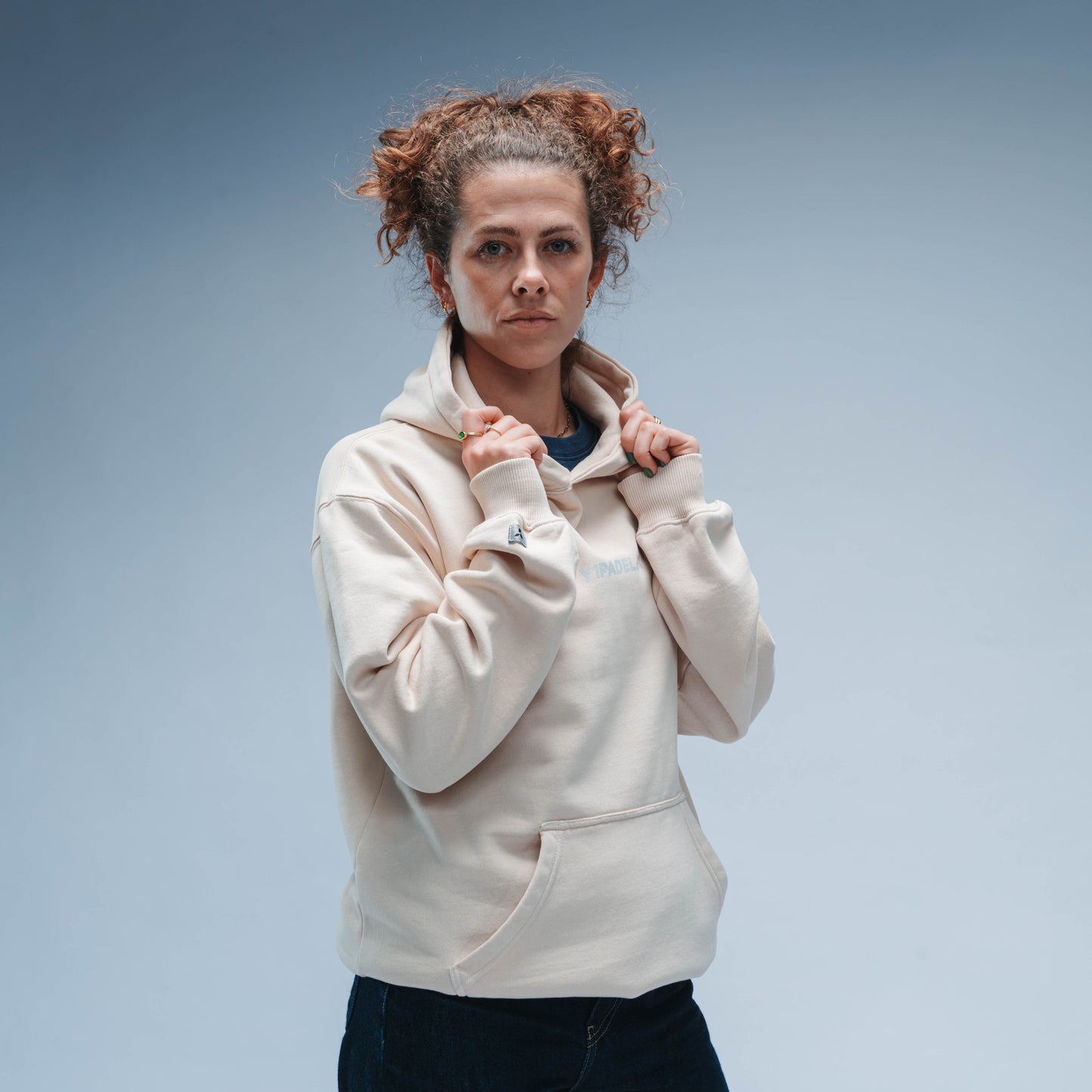 BF25 Y1 Padel Exclusively Relaxed Fit Hoody Unisex (Washed Cream)