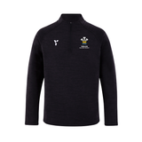 Wales Masters - Fugi Quarter Zip Unisex Black Melange