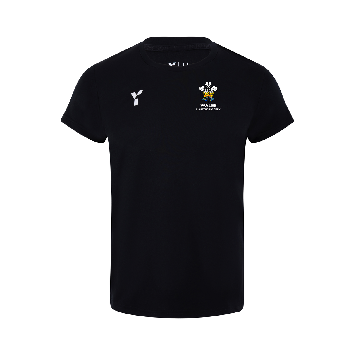 Wales Masters - Short Sleeve Training Top Men's Black club teamwear by Y1