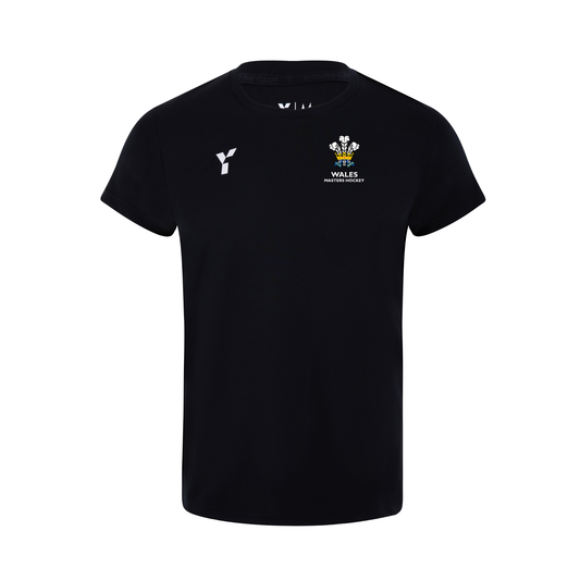 Wales Masters - Short Sleeve Training Top Men's Black