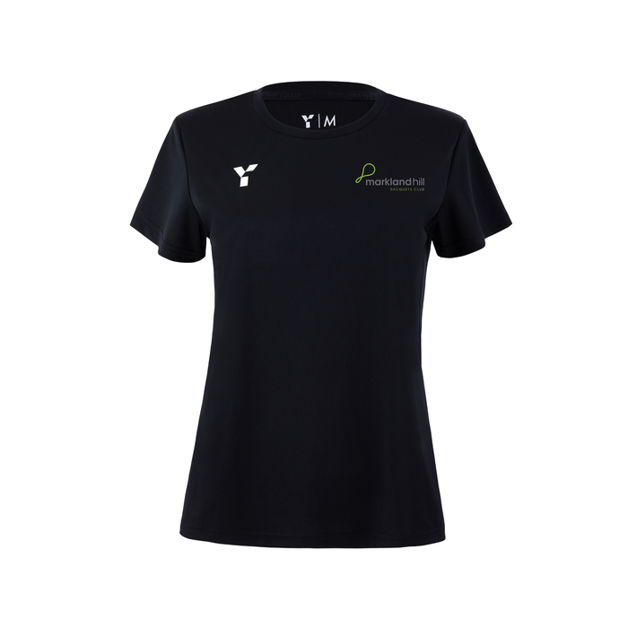 Markland Hill Racquets Club - Coach Short Sleeve Training Top Women's Black