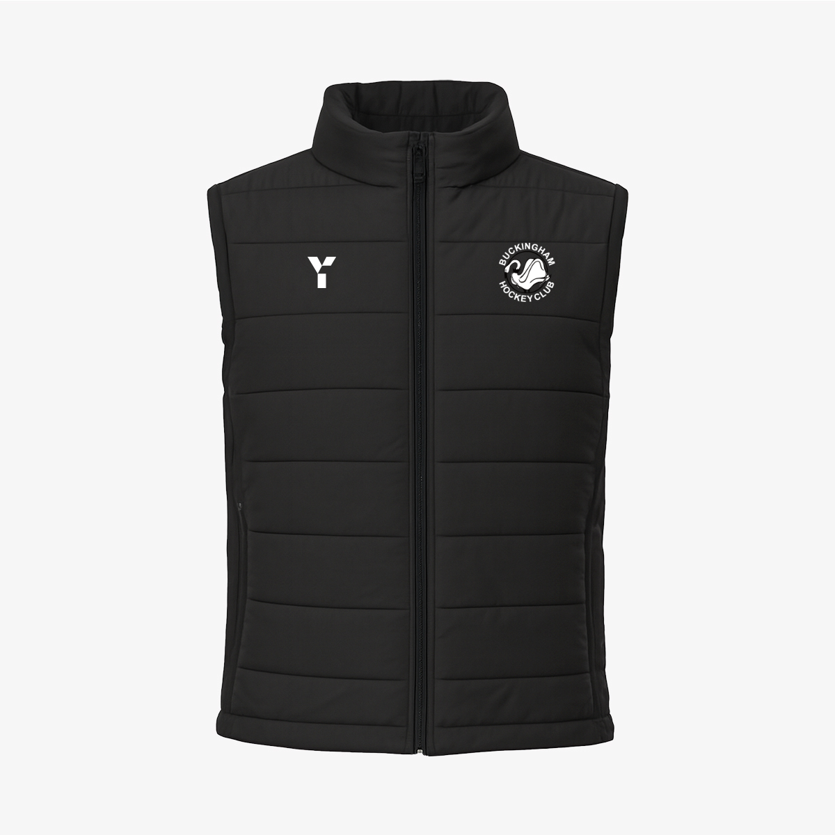 Buckingham HC - Gilet Women's Black club teamwear by Y1