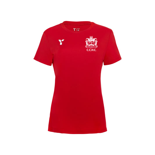 Cambridge City HC - Short Sleeve Training Top Women's Red