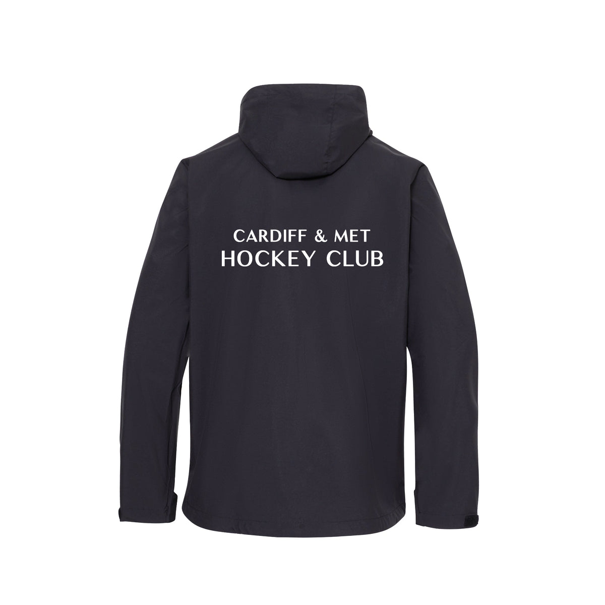 Cardiff & Met HC - Raincoat Unisex Black club teamwear by Y1 - view 2