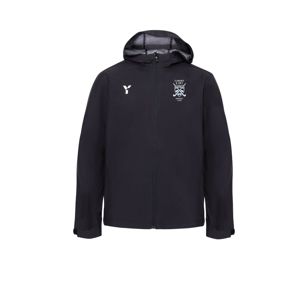 Cardiff & Met HC - Raincoat Unisex Black club teamwear by Y1