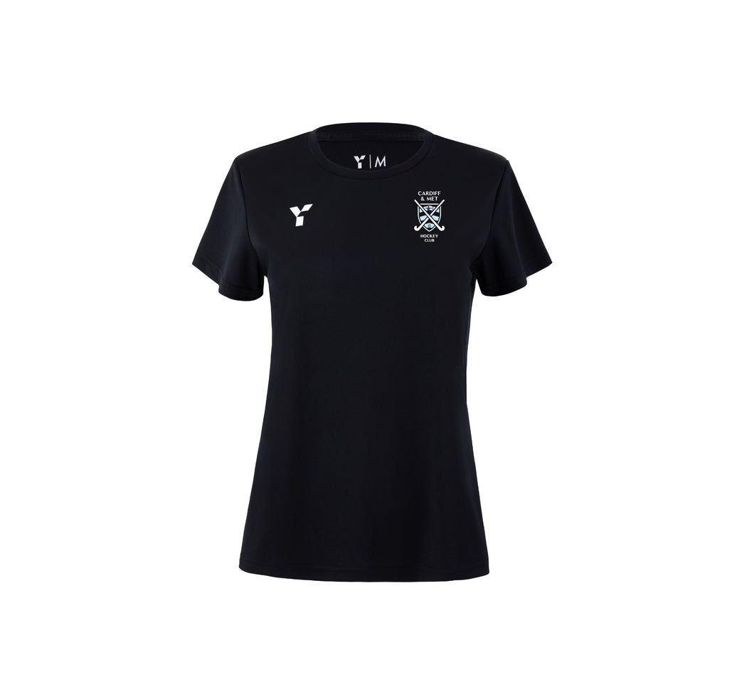 Cardiff & Met HC - Short Sleeve Training Top Women's Black