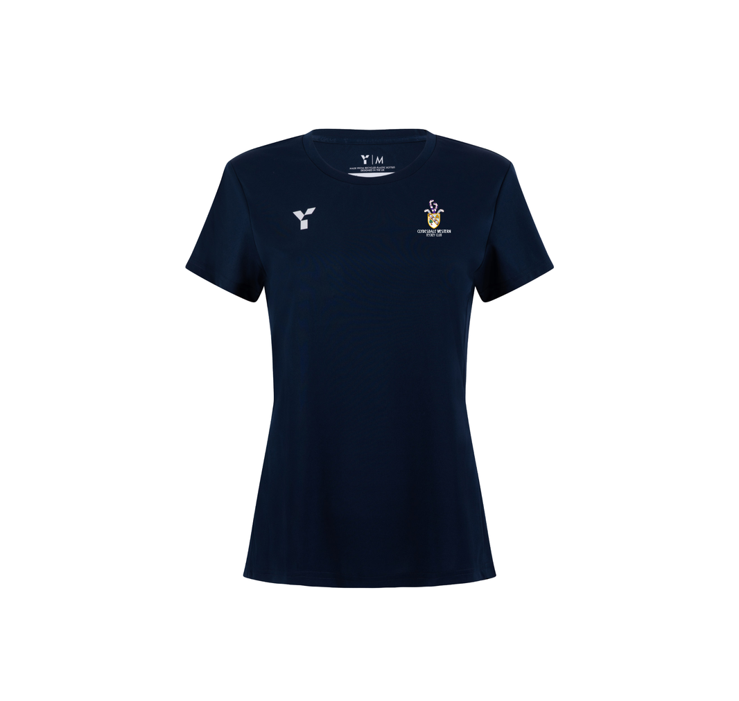 Clydesdale Western HC - Short Sleeve Training Top Women's Navy