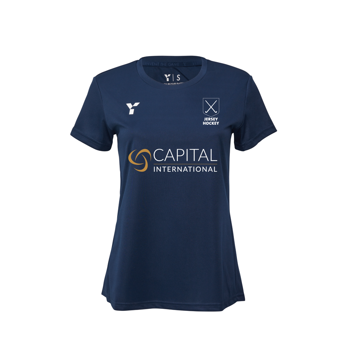 Jersey Hockey - Short Sleeve Training Top Women's Navy (Capital International) club teamwear by Y1