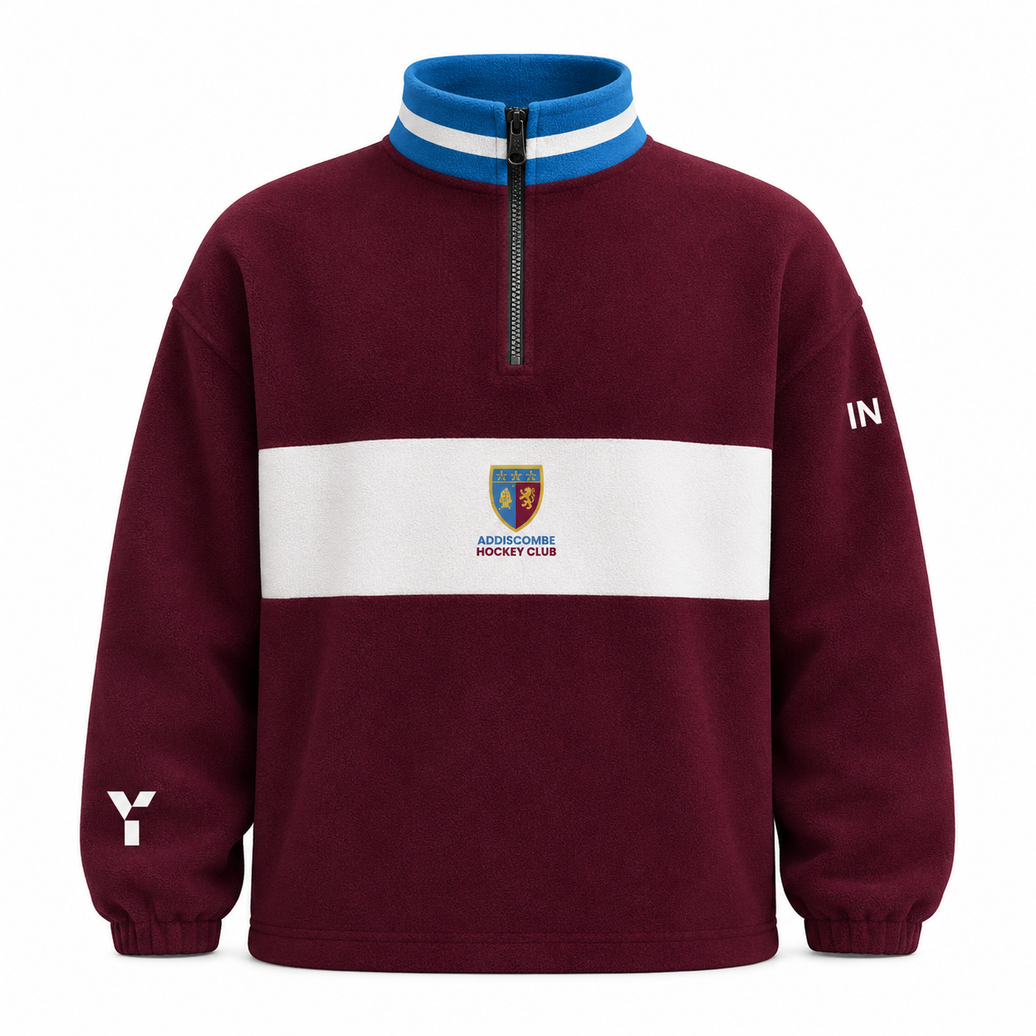 Addiscombe HC - Retro Quarter Zip - Maroon [PRE-ORDER]