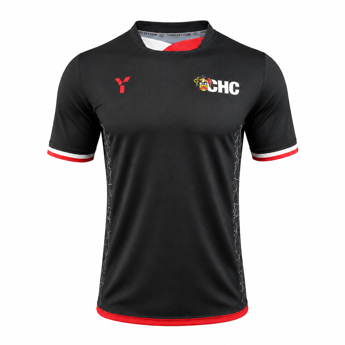 Cheltenham HC - Junior Home Playing Shirt Black club teamwear by Y1